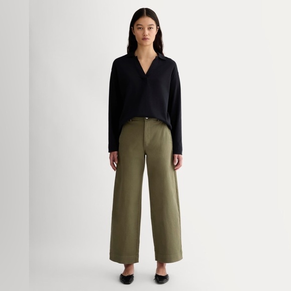 Everlane Pants - Everlane Utility Wide Leg Pant in Kalamata, Size 00